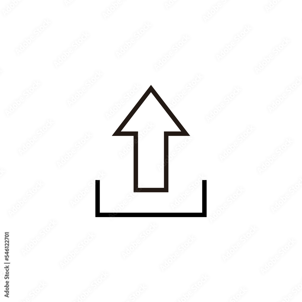 Upload icon vector illustration. load data sign and symbol Upload icon vector illustration. load data sign and symbol