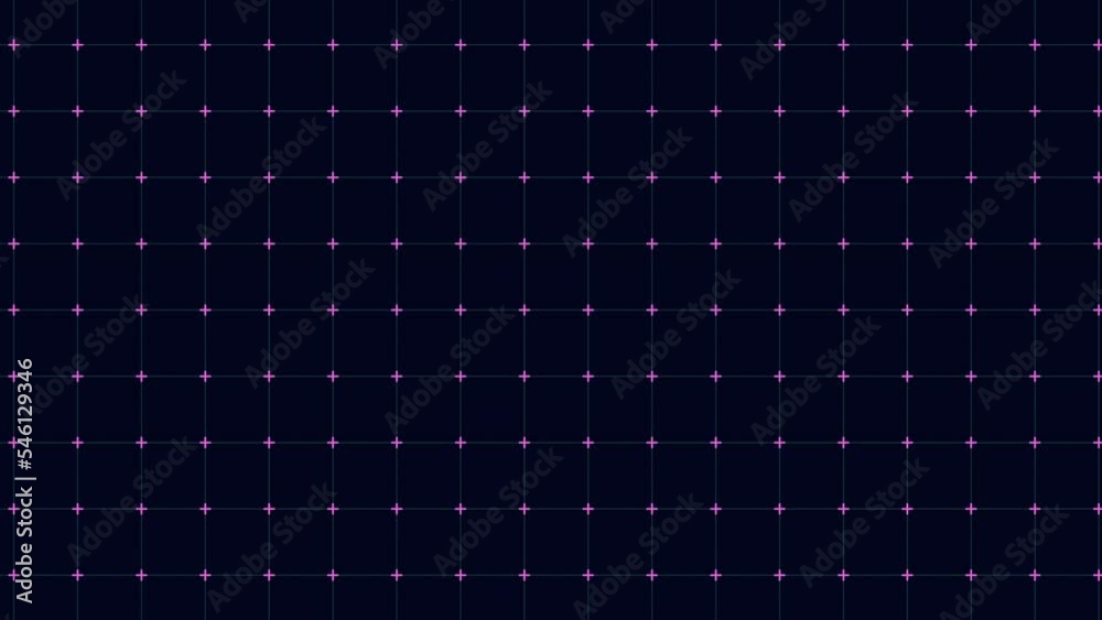 Colorful crosses grid with neon color, motion abstract corporate, game and futuristic style background
