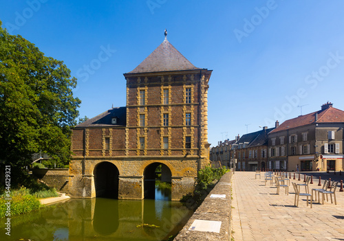Photography Arthur Rimbaud Museum located on banks of Meuse river in Charleville-Mezieres, France