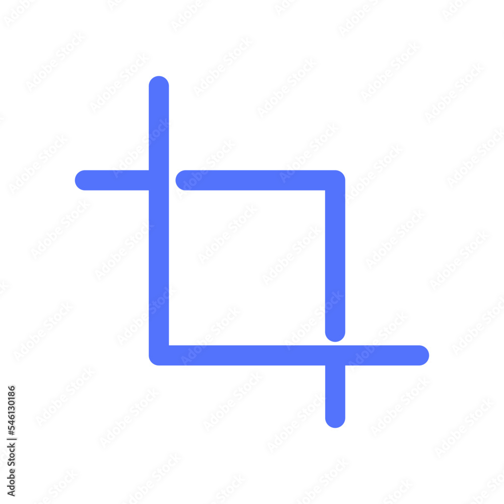 Obraz premium Crop Design Graphic Tool Tools Icon