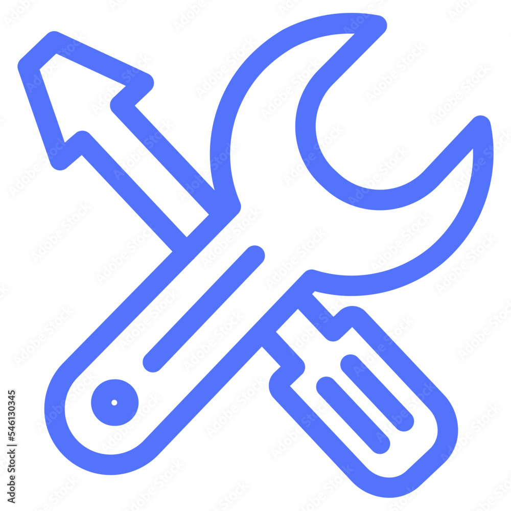 Construction Equipment Repair Tool Work Icon Construction Equipment Repair Tool Work Icon