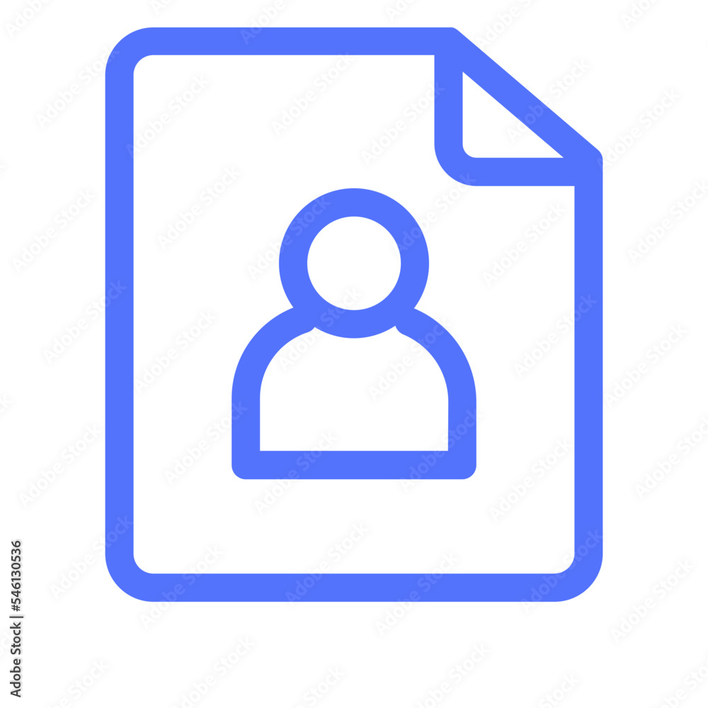 Document File Paper Profile User Icon Document File Paper Profile User Icon