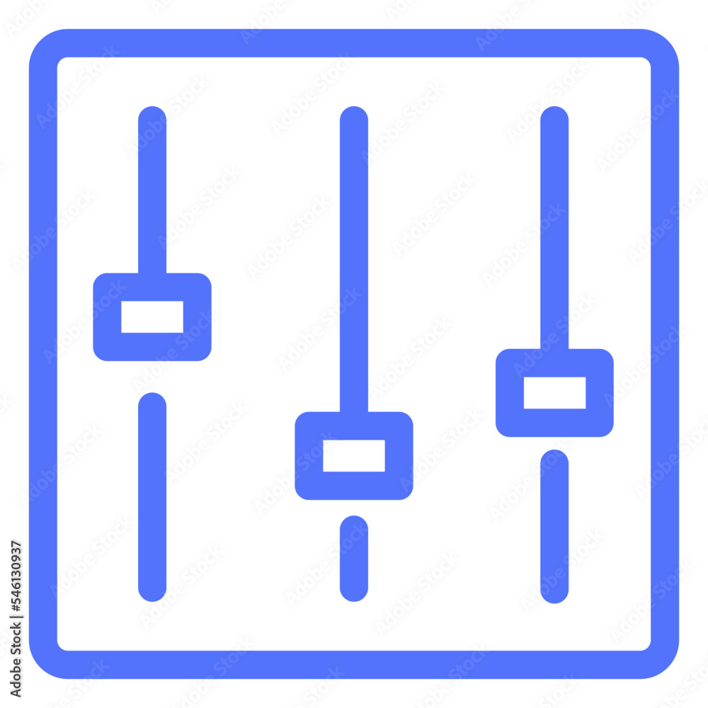Equalizer Machine Mixer Music Player Icon Equalizer Machine Mixer Music Player Icon
