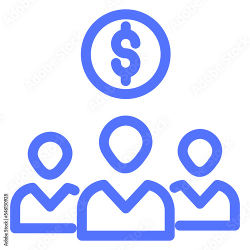 Earning Finance Group Income Profit Team Icon