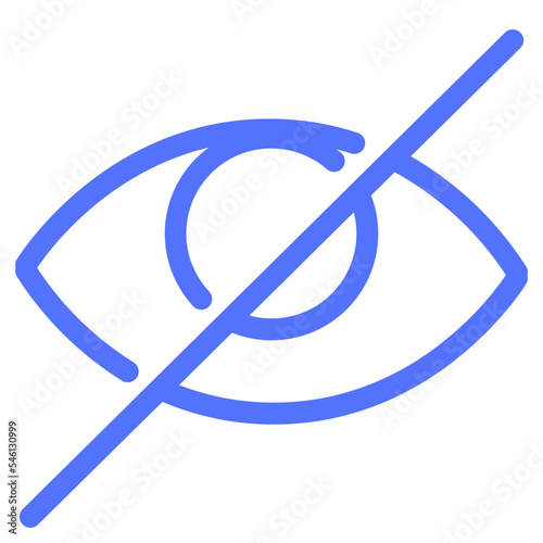 Eye No View Vision Icon