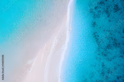 Obraz na płótnie 青い海と白い砂浜