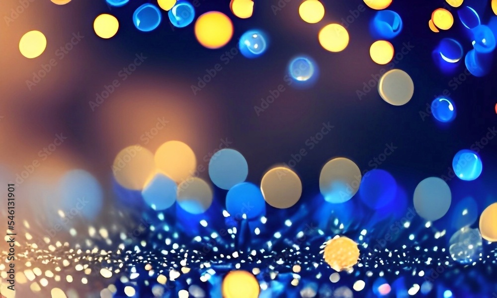 abstract christmas background with Glittering And Bokeh