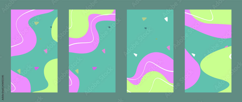 collection Abstract pastel color background