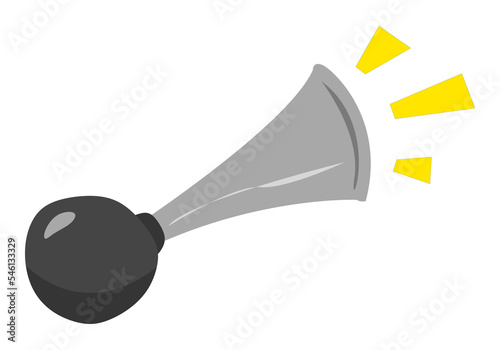 horn icon. suitable for celebration themes, new year, birthday, greeting cards, fan, sport, templates, etc. flat vector style
