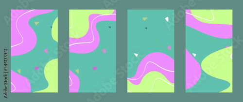 collection Abstract pastel color background