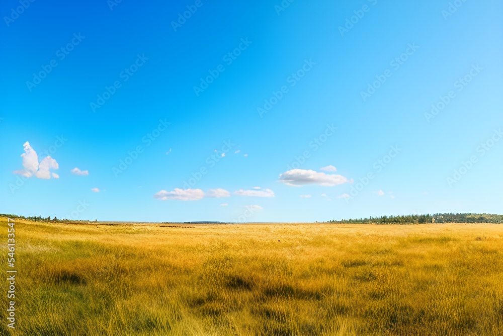 草原と地平線