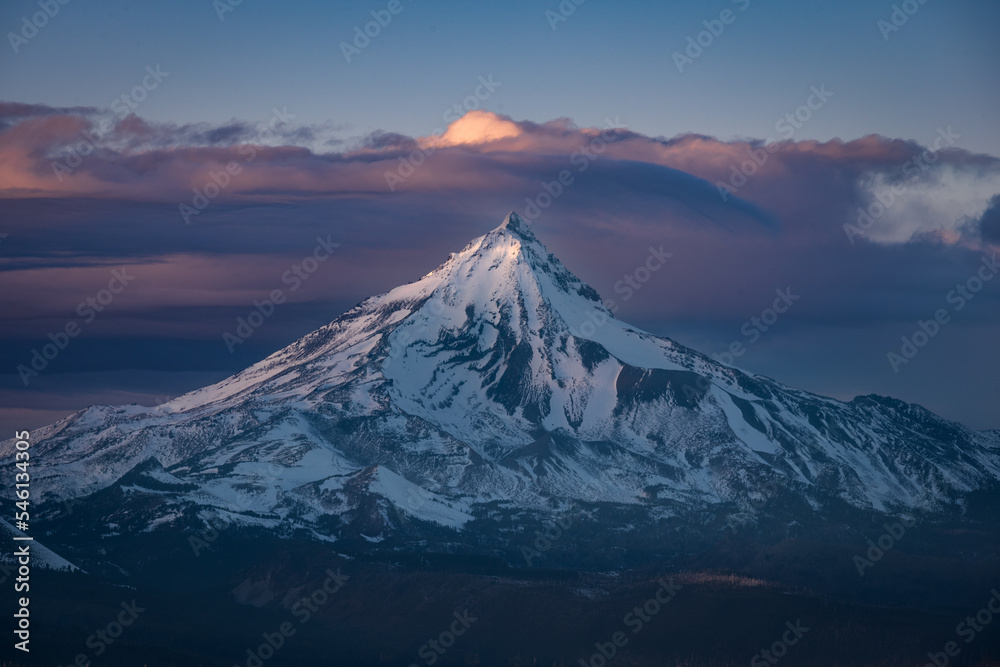 Mt Jefferson at sunset