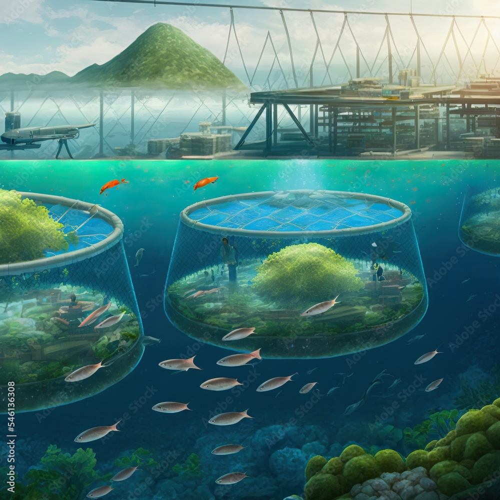 Ocean farming aquafarming, aquaculture and mariculture or marine