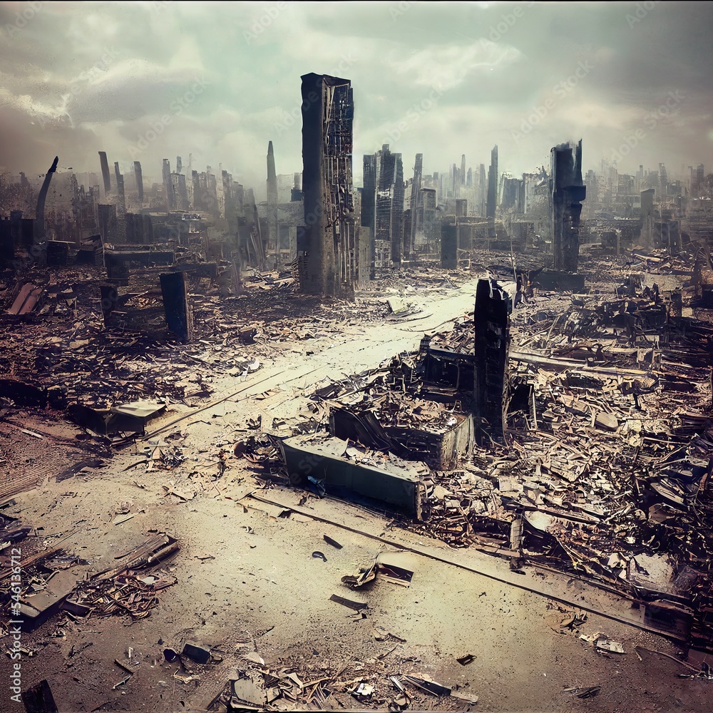 a-post-apocalyptic-ruined-city-destroyed-buildings-destroyed-roads