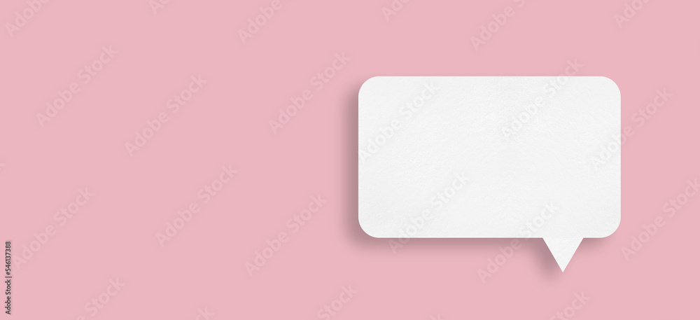 white paper with square speech bubbles isolated on pink background communication bubbles white paper with square speech bubbles isolated on pink background communication bubbles