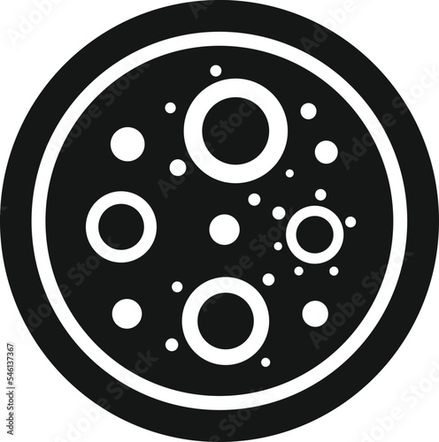 Health bacteria icon simple vector. Petri dish. Medical experiment