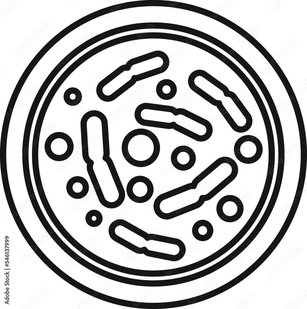 Laboratory petri dish icon outline vector. Health cell. Science experiment Laboratory petri dish icon outline vector. Health cell. Science experiment
