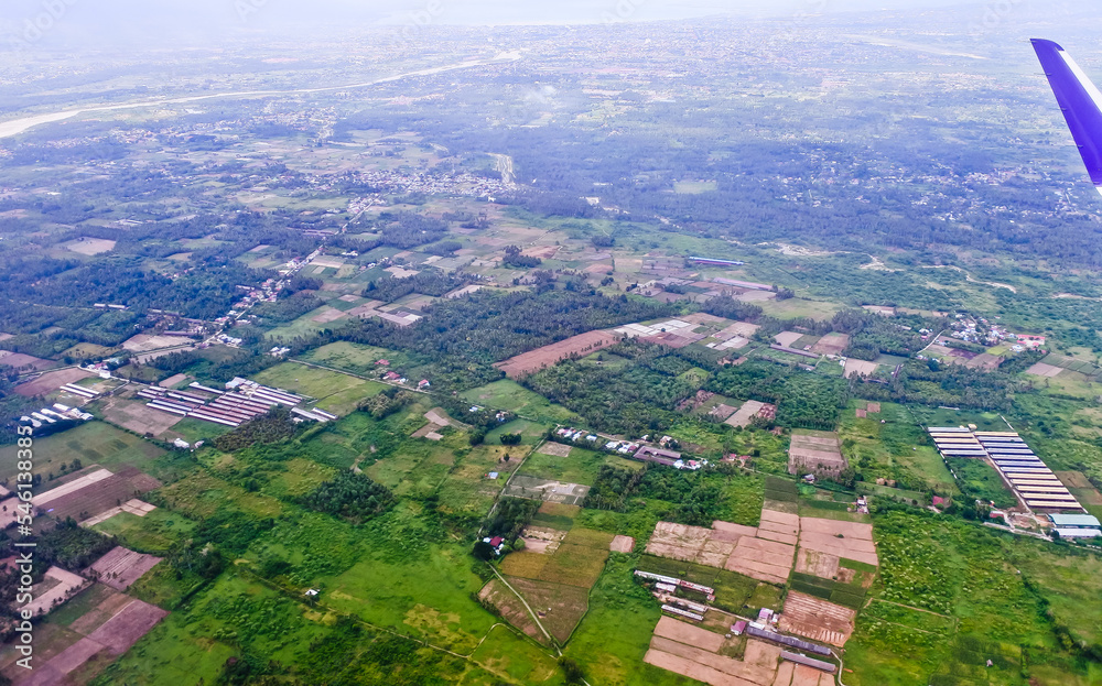 Fototapeta premium aerial view of Palu city. Central Sulawesi, Indonesia