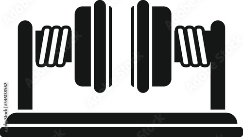 Machine icon simple vector. Press machine. Automatic action