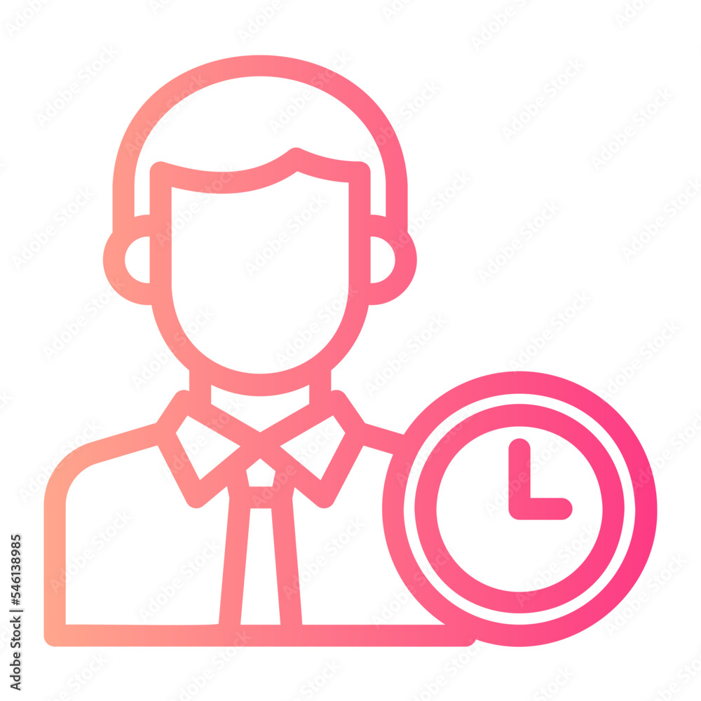 worker gradient icon worker gradient icon