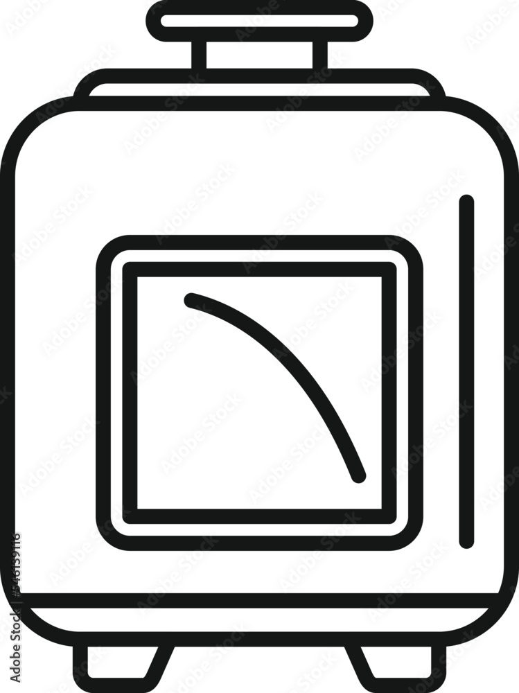 Belt press machine icon outline vector. Action research. Control form Belt press machine icon outline vector. Action research. Control form