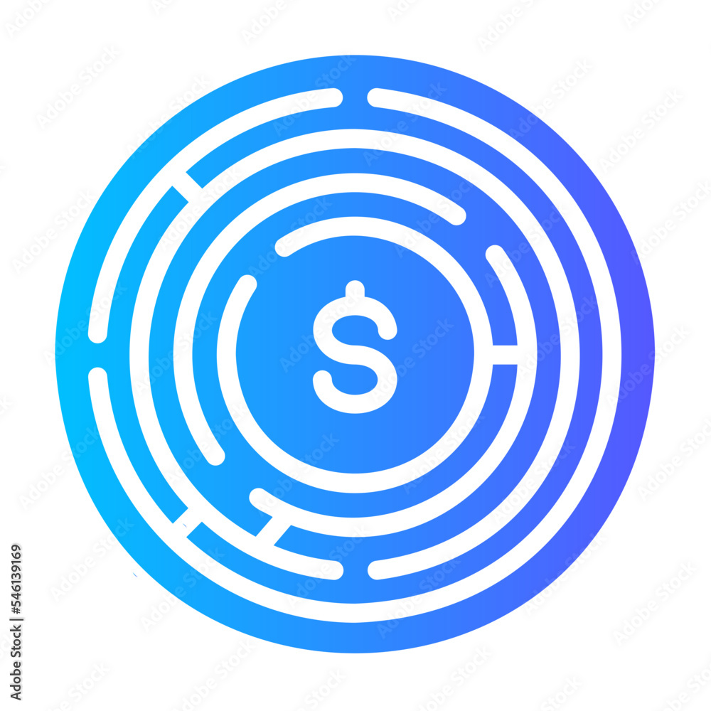 maze gradient icon maze gradient icon