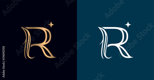 Letter R Monogram Logo design
