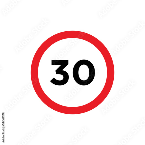 Free Download Road sign maximum limit icon vector template - GFXLoad