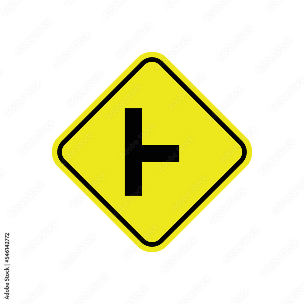 Fototapeta premium Road sign icon vector logo design template