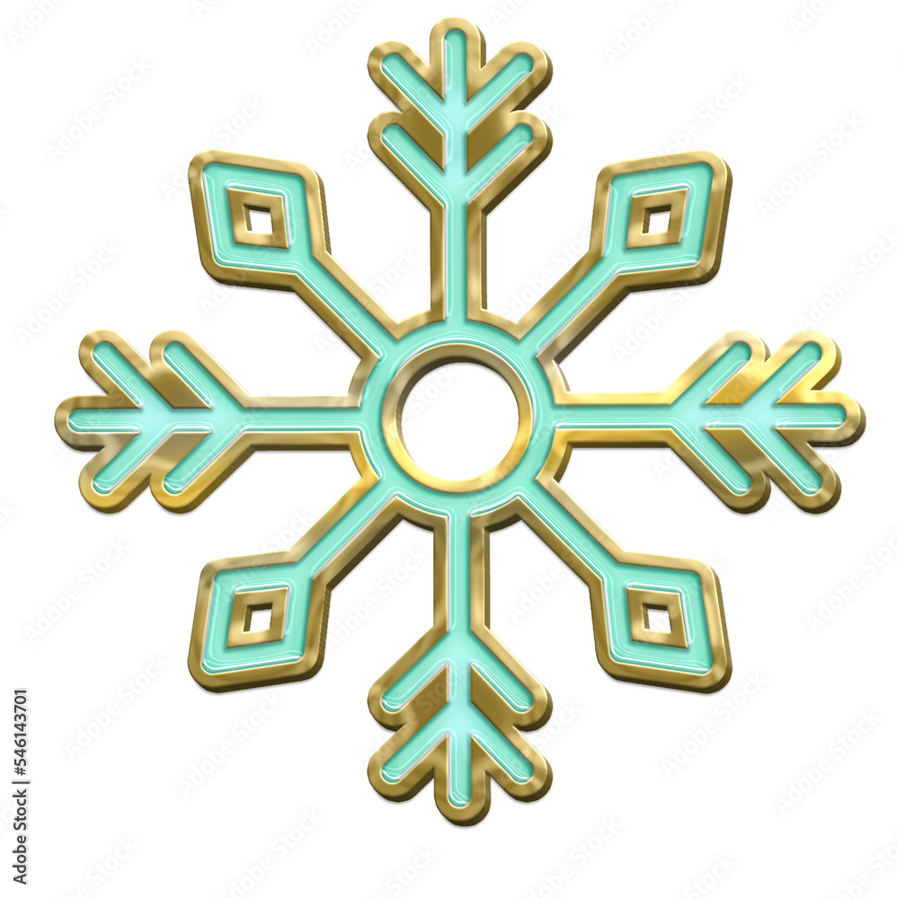 snowflake enamel pin ornament