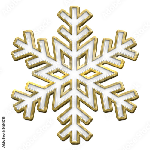 snowflake enamel pin ornament