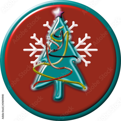 christmas tree icon photo