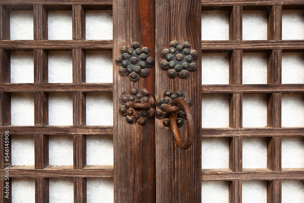 The traditional Korean doorknob has a beautiful shape Korean