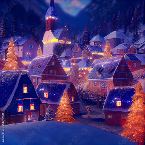 Cute Christmas town