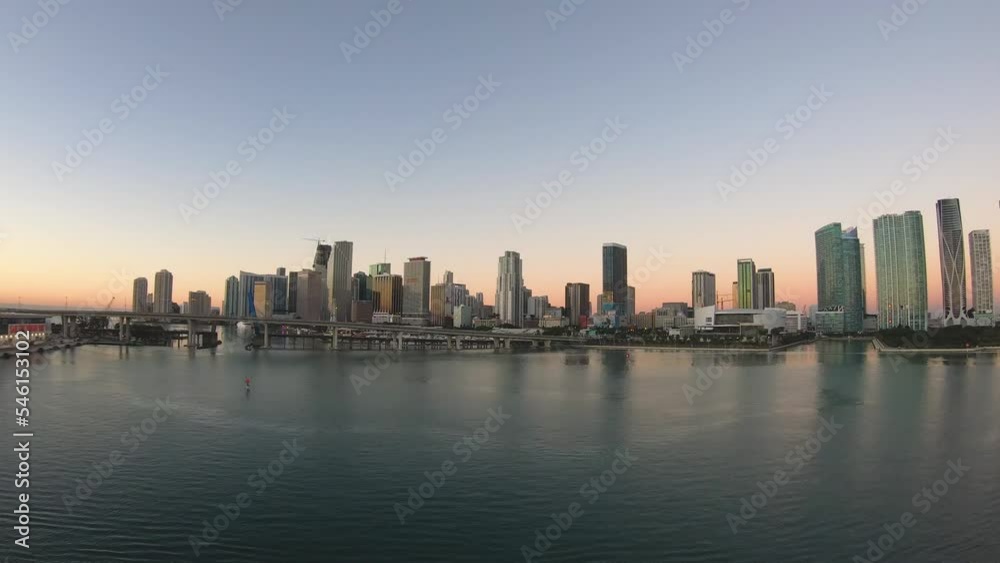 cityscape skyline video in 4K | financial district, business street skyline of Miami city cityscape skyline video in 4K | financial district, business street skyline of Miami city