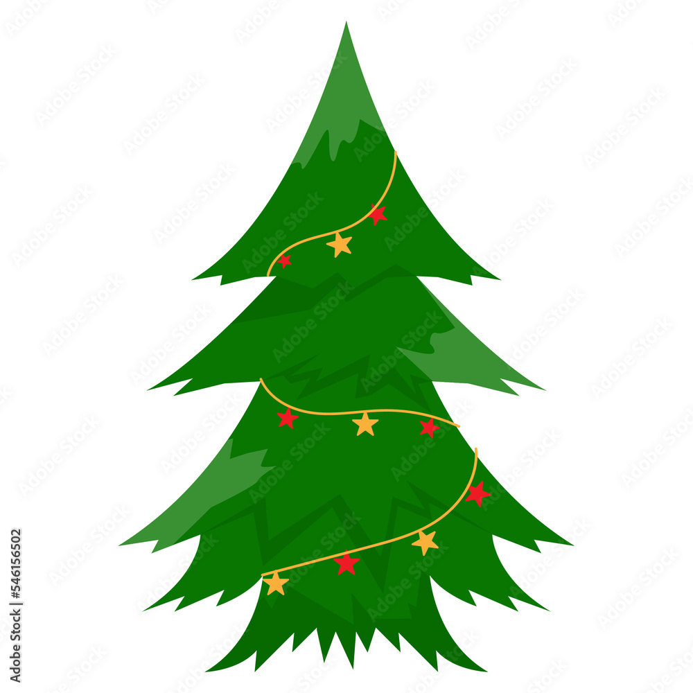 Christmas decorated tree Christmas decorated tree