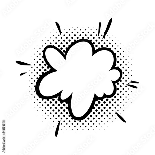 Comic speech bubbles. Blank comic balloons for text. Vector illustration isolated on white background