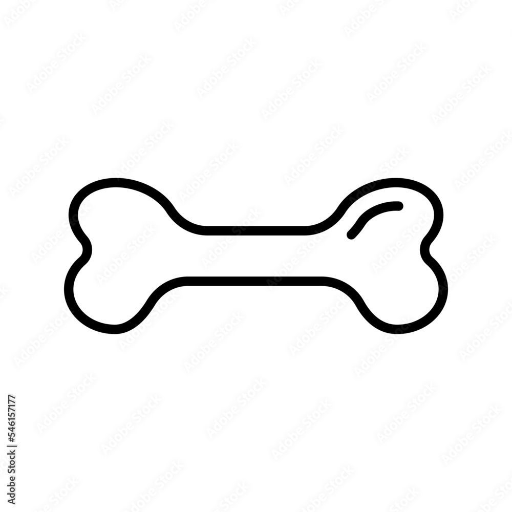Bone icon. sign for mobile concept and web design. vector illustration Bone icon. sign for mobile concept and web design. vector illustration