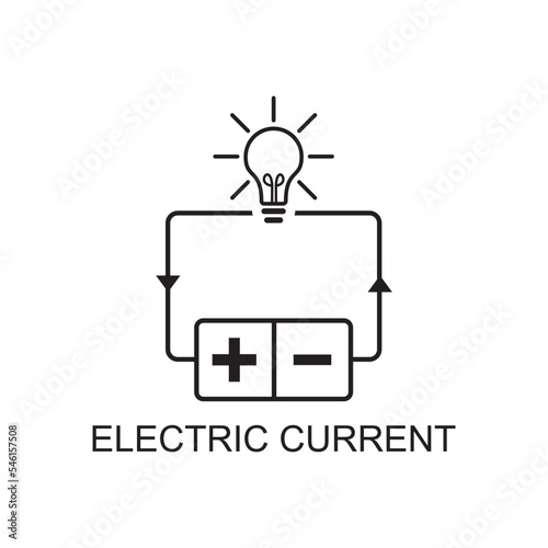 electric current icon , electrical icon