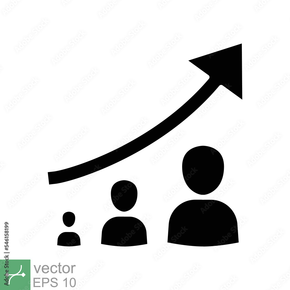 Personal development icon. Simple solid style. Strategy management, capital, human, leadership concept. Glyph vector illustration isolated on white background. EPS 10. Personal development icon. Simple solid style. Strategy management, capital, human, leadership concept. Glyph vector illustration isolated on white background. EPS 10.