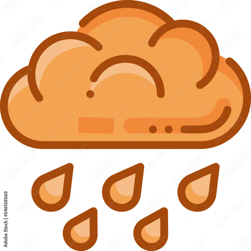 rainy two tone icon rainy two tone icon