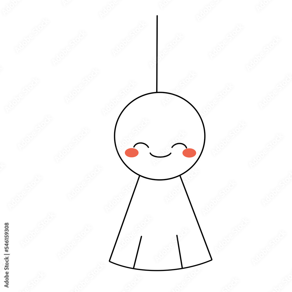 Rainy doll color illustration. Rainy doll color illustration.