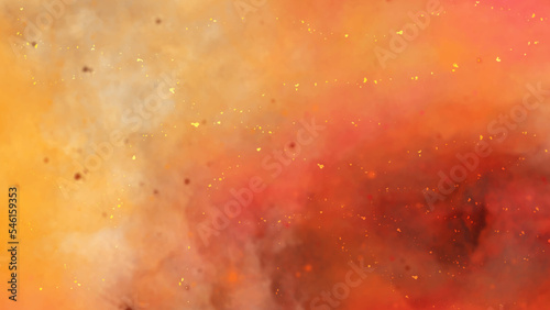 Red orange yellow chalk color on vintage paper background painting in soft colors on old crumpled paper texture design, elegant abstract watercolor paint. Magenta Paper Texture. watercolor galaxy sky