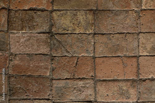 Old Brickwork Texture. Ancient Brick Wall.