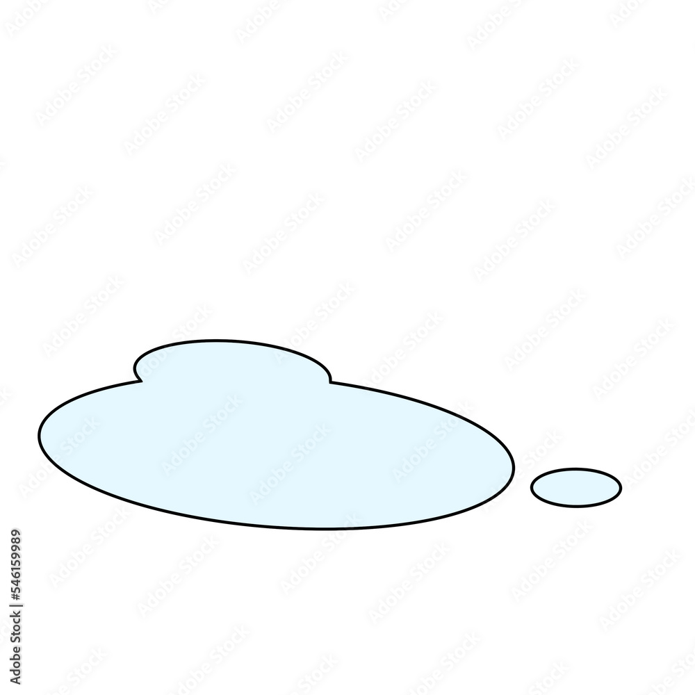 Cloud pencil color illustration Cloud pencil color illustration