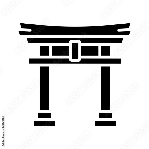 Torii icon. sign for mobile concept and web design. vector illustration