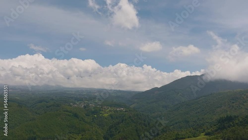 Veracruz Mountains with Pico de Orizaba Volcano, Mexico - Aerial photo