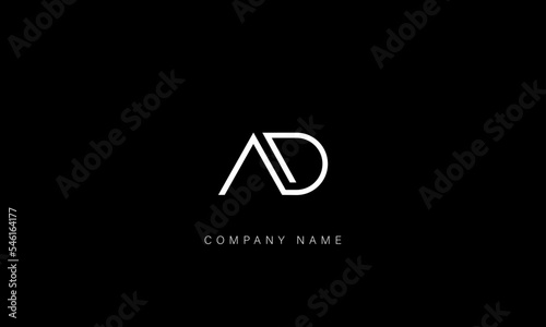 AD, DA Abstract Letters Logo Monogram
