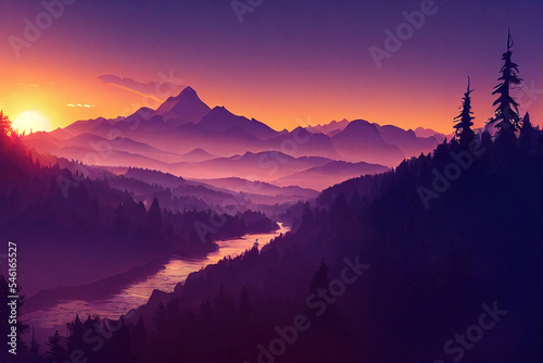  firewatch wallpaper background. beautiful scenery landscape graphic design. river
