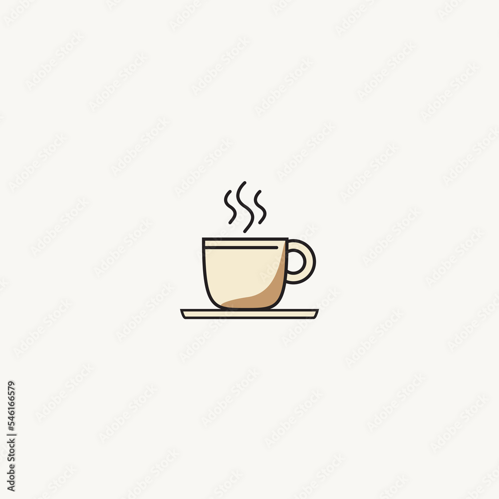 coffee cup vector illustration for icon, symbol or logo. coffee cup flat design. coffee cup icon coffee cup vector illustration for icon, symbol or logo. coffee cup flat design. coffee cup icon